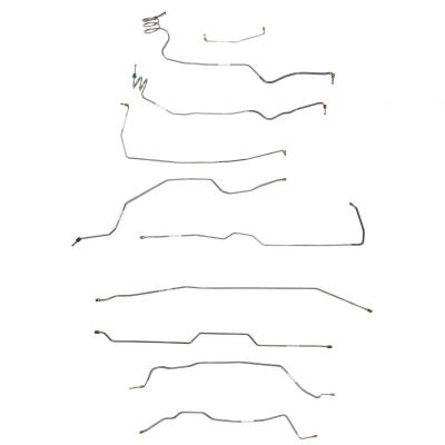 1973-79 Chevy C-10 W / Single Cab And Short Bed Complete Brake Line Kit Steel Fine Lines