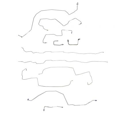 2011-15 Ford F-350, W / Crew Cab And Short Bed, Traction Control Complete Brake Line Kit Stainless Fine Lines