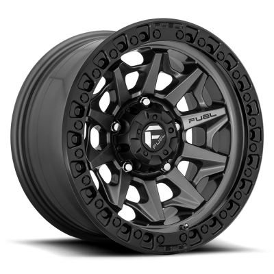 Aluminum Wheels 17X9 Covert D716 6 On 135 Matte Gunmetal Gray Black Bead Ring 87.1 Bore 1 Offset Multi Spoke Fuel Off Road Wheels
