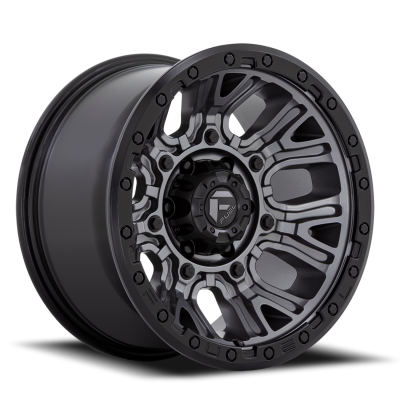 Aluminum Wheels 17X9 Traction D825 6 On 139.7 Gunmetal Gray/Black Ring 106.1 Bore 1 Offset Fuel Off Road Wheels