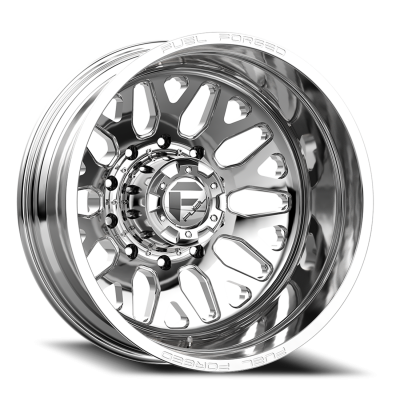 Dually Wheels 24X8.25 FF19D Dually DE19 PO 10 On 225 Polished 170.1 Bore -225 Offset Outer Dually Fuel Off Road Wheels