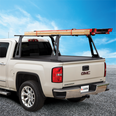 Silverado/Sierra 19-24 1500 20-24 2500/3500 Light Duty Elevated Rack System EL200 Series Pace Edwards