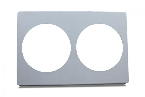 Direct Fit Aluminum Fan Shroud Direct Fit Fan Shroud 2 X 11.25 Inch Openings For Fb162, Fb163, Fb164, Fb302 Radiators Frostbite Cooling