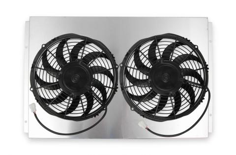 High Performance Fan/Shroud Pkg High Performance Series 2X12 Fan Fan Shroud Dimensions 16-1/4 x 24 x 1 Frostbite Cooling