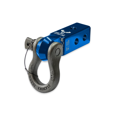 B'oh 3/4 Spin Pin Shackle and Mohawk 2.0 Receiver Combo Blue Pill / Raw Dog Moose Knuckle Offroad