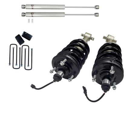 3.5 Inch Lift Mag Ride Delete Loaded Struts with Rear 3 Inch Blocks and Shocks Freedom Off-Road
