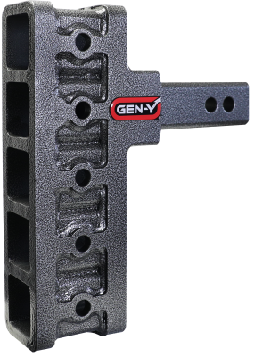 Mega Duty 2 Inch Offset Shank 2.5 Inch Rise 7.5 Inch Drop 1.5K TW 10K Hitch Only Gen Y Hitch