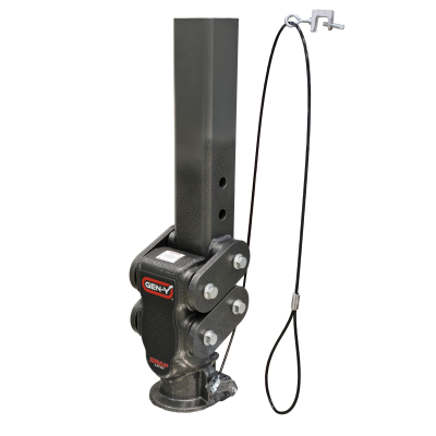 Spartan Torsion Flex Snap Latch 2.5 Inch Offset 4 Inch Square Tube GN 2 5/16 Inch Coupler 4.5K TW 25K Towing Includes GH-098 Pin & Pull Rod Gen Y Hitch