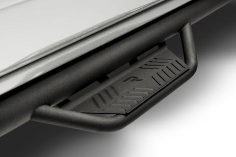 Podium Step LG Wheel-to-Wheel without Bed Access (2 Steps per Side) 3 Inch Main Tube Diameter 2015.5-2018 (2019-2024 Classic) Ram 1500 Quad Cab Textured Black NFab