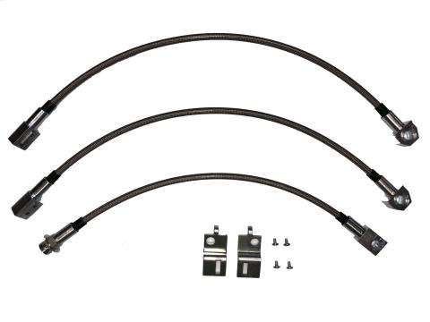 Brake Hose Kit For 68-69 Mopar B-Body w/ Dana Kit Braided Stainless Fine Lines