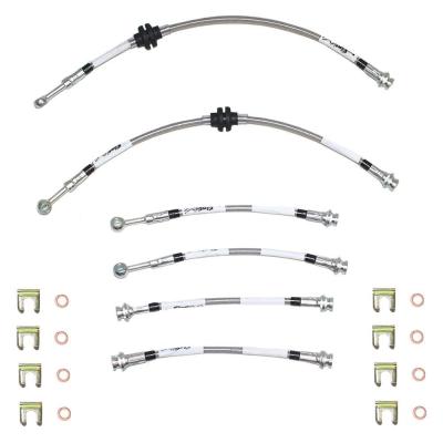 Brake Hose Kit For 05-06 GTO Complete DOT Kit 6pcs Braided Stainless Fine Lines
