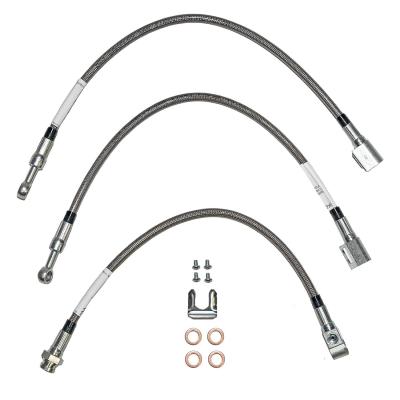 Brake Hose Kit For 93-01 Cherokee Complete Kit Stainless Fine Lines