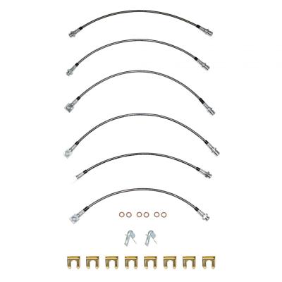 07-18 GM 1500 Truck, Disc, Brake Hose Kit Braided Flex Hose Fine Lines