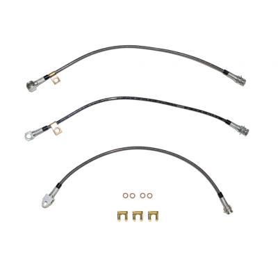 73-79 Chevy, C-10, Brake Hose Kit Braided Flex Hose Fine Lines