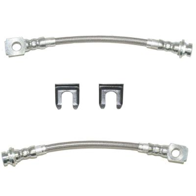 Brake Hose For 93-97 F-Body Rear Caliper Set Braided Stainless Fine Lines
