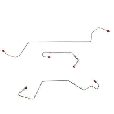 Front Brake Line Kit For 00-07 Ford Focus Rear Drum Brakes No Traction Control No Anti-Lock Brakes Set Steel Fine Lines