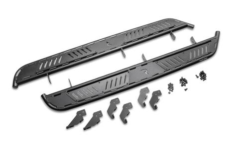 Roan Running Board Full Length (2 Steps per Side) 2021-2025 Ford Bronco 2-Dr Textured Black NFab