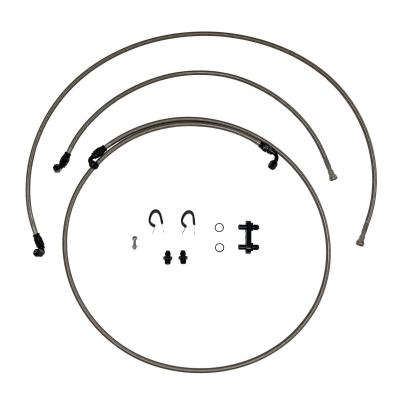 2011-2014 GM 2500 Hd / 3500 Hd 6.0l, Quick Fix Transmission Set Braided Stainless Fine Lines