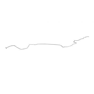 Intermediate Brake Line For 66 Mopar B-Body Drum 1 Piece Stainless Fine Lines
