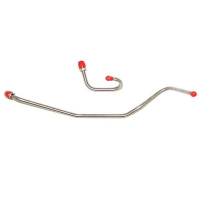 Pump to Carburetor Fuel Line For 68-70 Mopar B-Body 383 w/ Factory Holley 4BBL Pump-Carb Set Stainless Fine Lines
