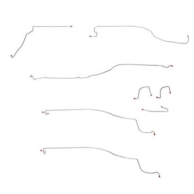 Front Brake Line Kit For 03-06 GM 1500 SUV 2WD w/ Coil Spring Front Suspension Front Brake Set w/ Traction Control 6 Port ABS Box Models Steel Fine Lines