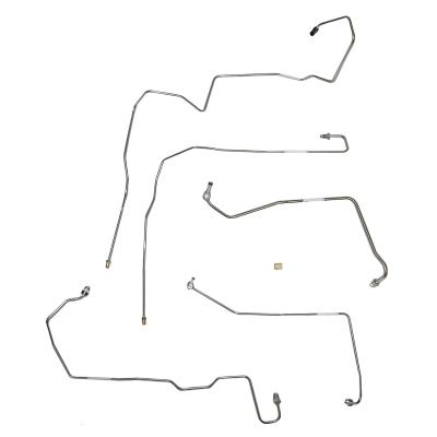 Front Brake Line Kit for 09-14 Ford F-150 Stainless Fine Lines