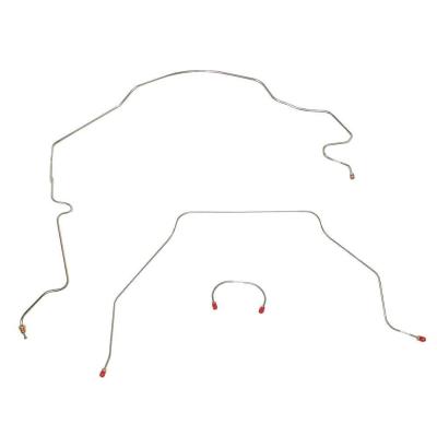 Front Brake Line Kit For 51-55 GM Series I 1/2-ton Truck Steel Fine Lines
