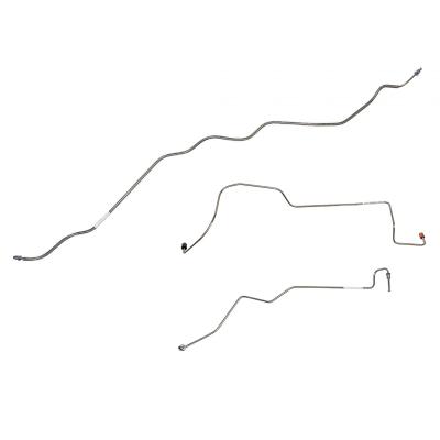 Front Brake Line Kit For 90-97 Ford F-250/F-350 without Load Leveling Steel Fine Lines