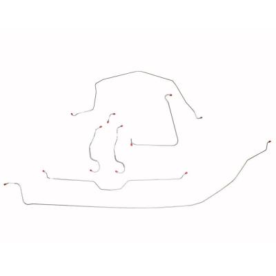 Brake Line Kit For 65 Corvette with Manual Brakes Complete Steel Fine Lines