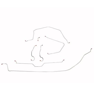 Brake Line Kit For 65 Corvette with Power Brakes 3/16 Inch Intermediate Line Complete Steel Fine Lines