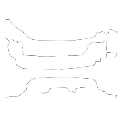 Front Brake Line Kit For 86-91 Corvette C4 Steel Fine Lines