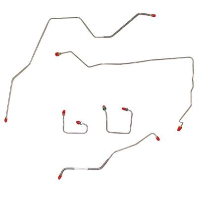 Front Brake Line Kit For 94-01 Jeep Cherokee No ABS Stainless Fine Lines