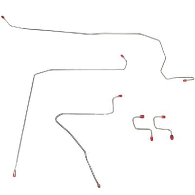 Front Brake Line Kit For 93-95 Jeep Wrangler No ABS Stainless Fine Lines