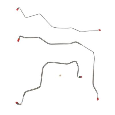Front Brake Line Kit For 96-99 Chevy Cavalier w/o Traction Control 1 Piece ABS/M/C Steel Fine Lines