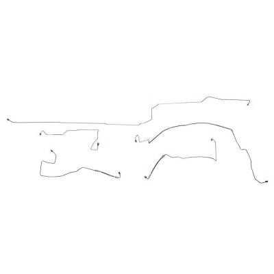 Front Brake Line Kit For 99-04 Chrysler 300 M/LHS AWABS w/ Traction Control Set Steel Fine Lines