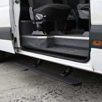RealTruck VoltStep Electric Running Board Kit Protective Bedliner Coating 2013-2018 Mercedes-Benz Sprinter 2500/3500 Go Rhino