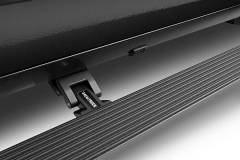 RealTruck VoltStep Electric Running Board Kit Textured Black 2007-2021 Toyota Tundra Crew Cab Go Rhino