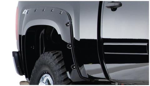 Black Cutout Style Smooth Finish Rear Fender Flares For 1993-2011 Ford Ranger Styleside (Excludes FX4) Bushwacker