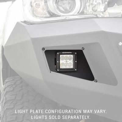 BR5/BR10 Front Light Plates (3x3 Flush Mount) Textured Black 2010-2010 Dodge Ram 2500/3500 2011-2016 Ford F-250/F-350 Go Rhino