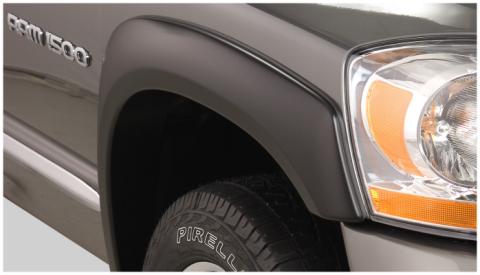 OE Style Fender Flares Black Smooth Finish 4-Piece Set For 2006-2009 Ram 1500/2500/3500 Husky Liners