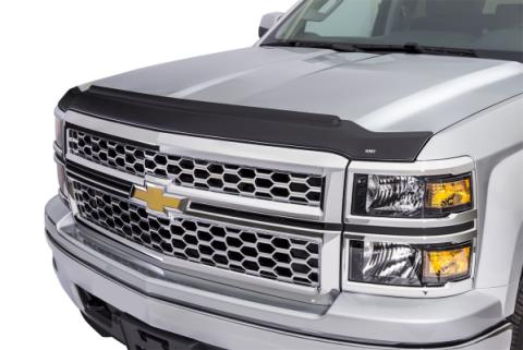Aeroskin II Hood Protector Matte Black Low Profile For 2011-2014 Sierra 2500 HD/3500 HD Husky Liners