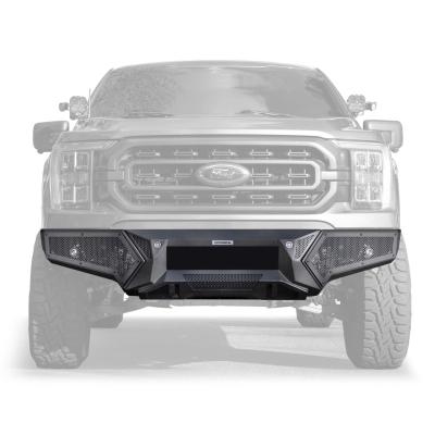 Element Front Bumper with Fixed Light Bar Mount Textured Black 2021-2023 Ford F-150 Go Rhino