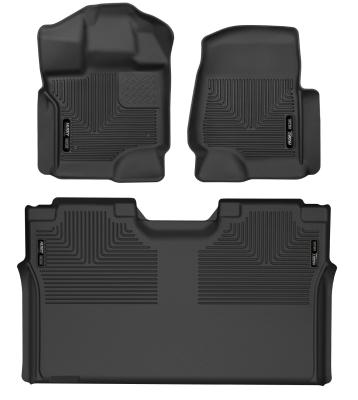 X-act Contour Front &amp; 2nd Seat Floor Liners For 2015-2024 F-150 Lightning Husky Liners