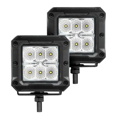 RC2 LR Bull Bar with Mounting Brackets &amp; Two 3 Inch Cube Lights Textured Black 2015-2020 Colorado/Canyon Go Rhino