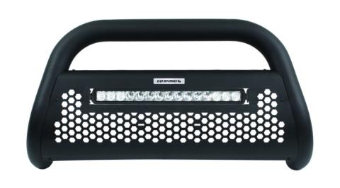 RC2 LR Bull Bar with Mounting Brackets &amp; 20 Inch Light Bar Textured Black 2011-2018 Ram 1500 Go Rhino