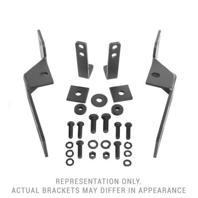 RC2 &amp; RC2 LR Bull Bar Mounting Bracket Kit Only Textured Black 2019-2024 Ram 1500 Go Rhino