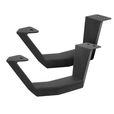 RB10 Running Boards With Mounting Brackets &amp; 2 Pairs of Drop Steps Kit Textured Black 2015-2026 Ford F-150/ F-250/F-350 Go Rhino