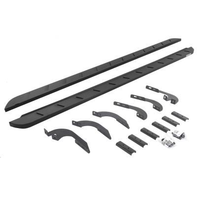 RB10 Slim Line Running Boards W/Brackets Textured Black 2024-2026 Toyota Tacoma Go Rhino