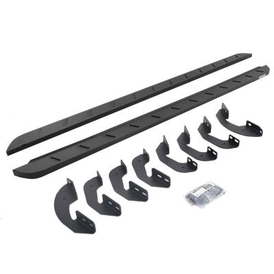 RB10 Slim Running Boards Complete Kit: RB10 Slim Running board + Brackets Textured Black 2023-2026 Toyota Sequoia Go Rhino