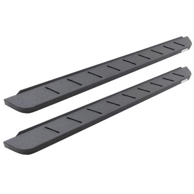 RB10 Running Boards With Mounting Brackets &amp; 2 Pairs of Drop Steps Kit Protective Bedliner Coating 2018-2026 Jeep Wrangler JL Go Rhino